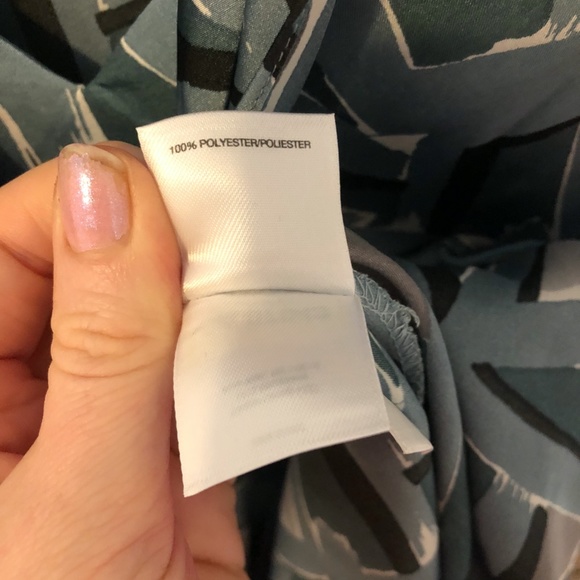 NINE WEST Blue & Silver Sleeveless Blouse - Picture 6 of 7